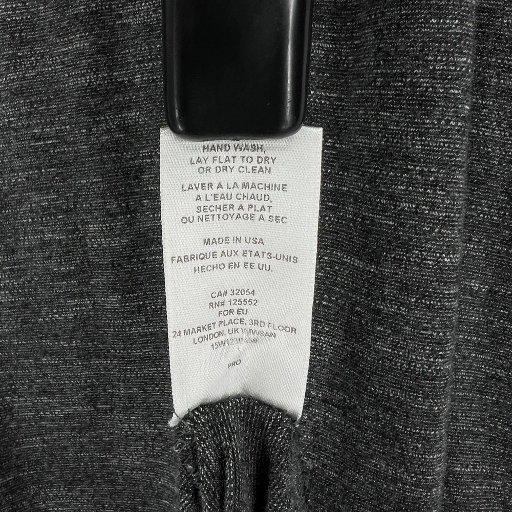 ANTHROPOLOGIE DOLAN Sarana Dress Womens Small Gray Black White Collared Belt - Picture 10 of 14